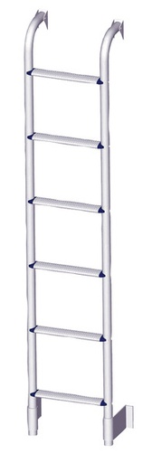 [REIMO-42024] Alüminyum merdiven 6 basamaklı 145cm
