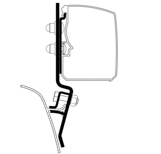 [REIMO-426788] VW T2/T3 Tente Adaptörü