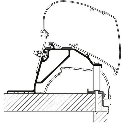 [REIMO-426790] Hobby Karavan 24 Çatı Adaptörü