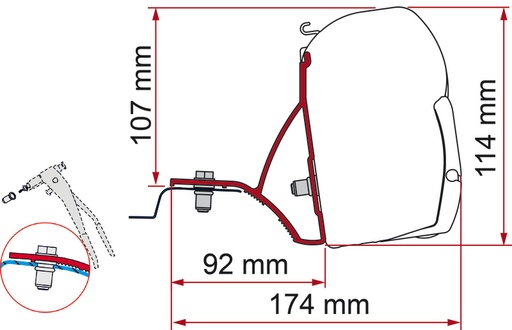 [REIMO-433133] Adaptör F45 Trafic, Vivaro 15