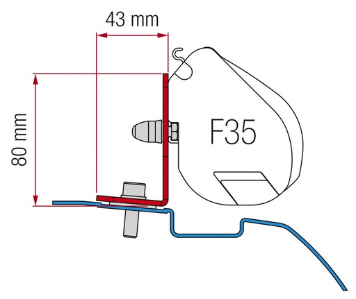[REIMO-433415] Fiamma Adaptör Nissan NV200