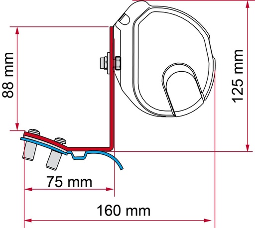[REIMO-433481] Fiamma F35 Vito SD Adaptörü