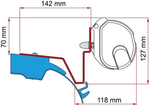 [REIMO-433501] Mercedes Vito Westfalia Adaptörü