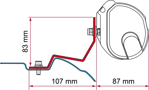 [REIMO-433511] Fiamma Viano Adaptörü