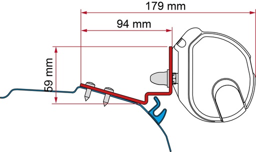 [REIMO-433531] Fiamma F35 Siyah Adaptör