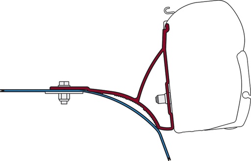 [REIMO-43355] Fiamma F45 Ducato Tavan Çıtası Adaptörü