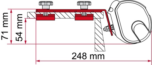 [REIMO-433551] Fiamma F35 Korkuluk Adaptörü