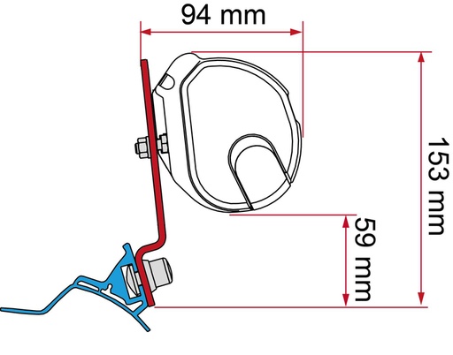 [REIMO-433552] Fiamma F35 ve F35 Pro Adaptörü