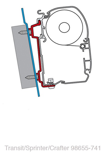 [REIMO-43456] Sprinter / LT 2006 Tente Adaptörü
