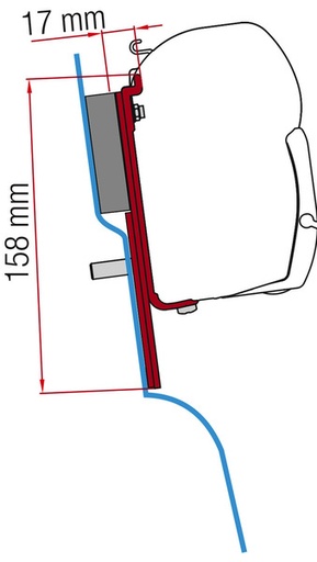 [REIMO-434561] Ford Custom Nugget Tente Adaptörü