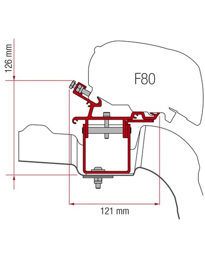 [REIMO-434592] Crafter 17 L3/H3 F65 Tente Adaptörü