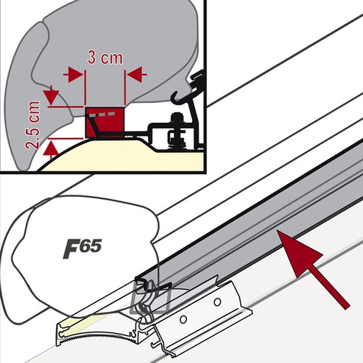 [REIMO-434851] F65/F65S için Sızdırmazlık Fitili 400 cm