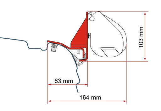 [REIMO-440533] Adapt.f.VWT5/T6 F35 Adaptör