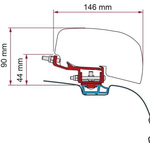 [REIMO-440618] Adaptör F40van VW T6 DB