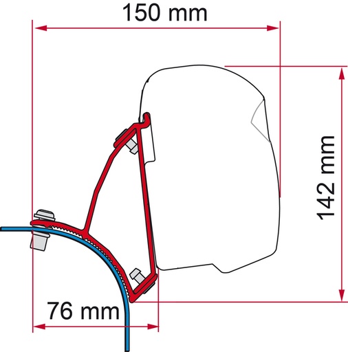 [REIMO-440709] Kit VW T5/T6 Lift Roof DB VW T5/T6 Kaldırılır Tavan DB Kiti