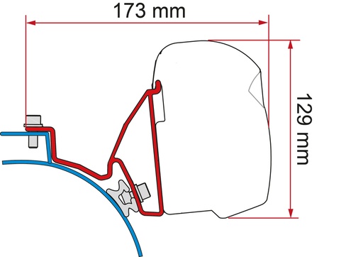 [REIMO-440714] F43 VW T5/6 Calif Adaptör