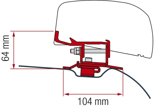 [REIMO-443371] Adapter F40Van PSA black