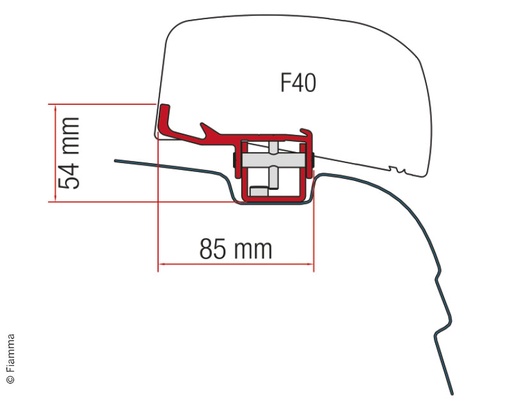 [REIMO-443651] F40van VWT5/T6 UK için Adaptör