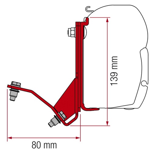 [REIMO-444051] Fiamma Adaptör F45 Ducato, HymerCamp
