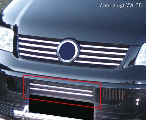 [REIMO-44906] VW T5 Paslanmaz Ön Tampon Çıtası 2 Parça
