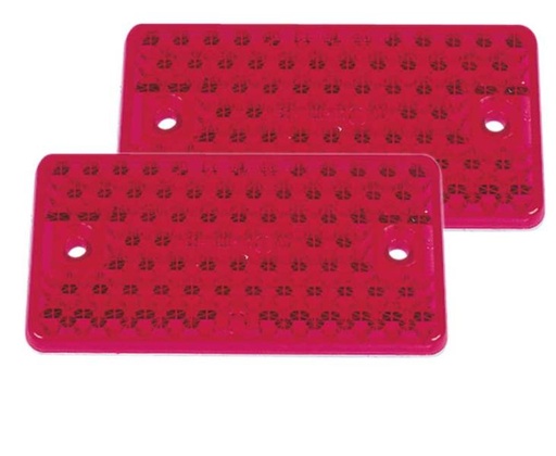 [REIMO-468500] Kırmızı Reflektör 91x47 2'li Paket