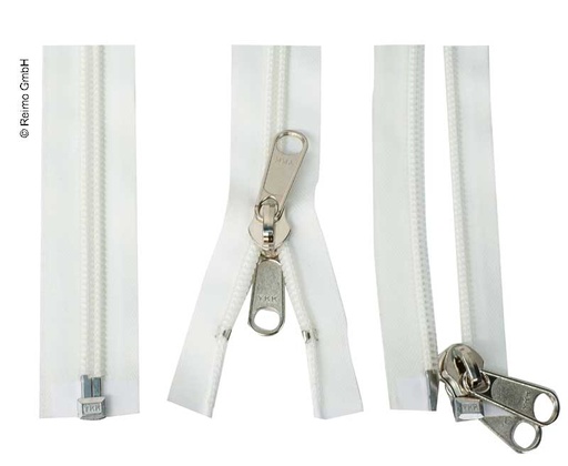 [REIMO-55068] Çadır Fermuarı Beyaz Çift 275 cm