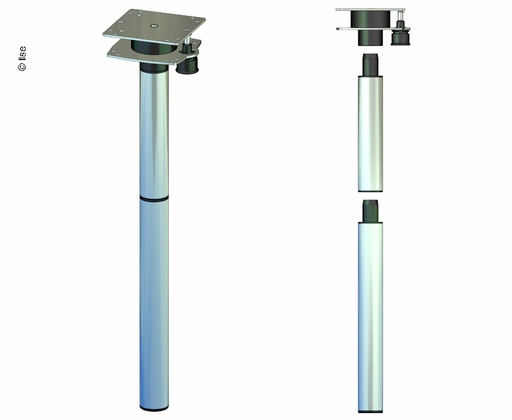 [REIMO-57162] Döner Masa Ayağı 756mm, 3 Parçalı