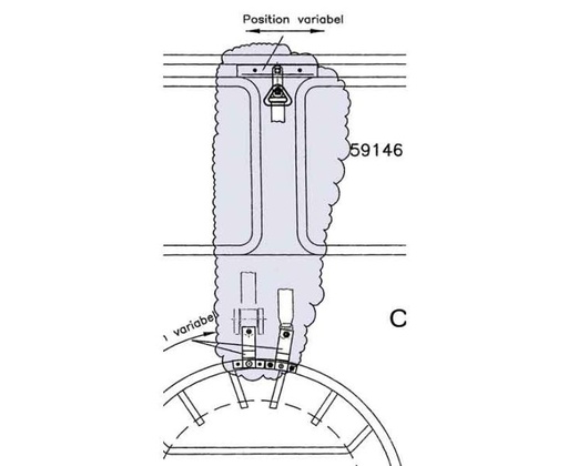 [REIMO-59146] 3Pkt.Gurtadapt.VWT5 Set 2 VW T5 3 Nokta Emniyet Kemeri Adaptörü Set 2