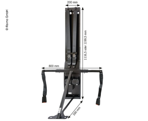 [REIMO-59515] 3 Nokta Emniyet Kemerli İskelet 1199,5 mm