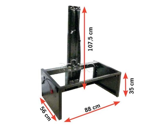 [REIMO-59561] 3 Nokta Emniyet Kemerli İskelet 880 mm