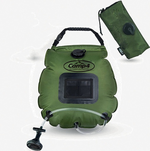 [REIMO-60119] Solar Duş 20 Litre, Zeytin Yeşili, Sıcaklık Göstergeli