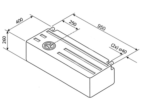 [REIMO-61102] Su Tankı 89L, 95cm uzunluk 8-02