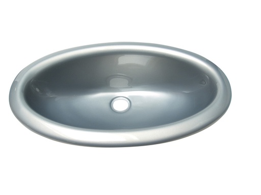 [REIMO-64029] Gümüş Oval Plastik Lavabo 27