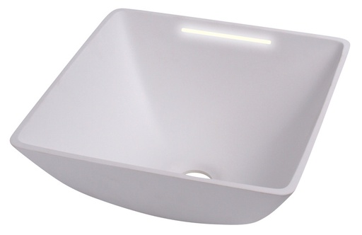 [REIMO-640531] Köşeli Lavabo 290x290 Beyaz LED