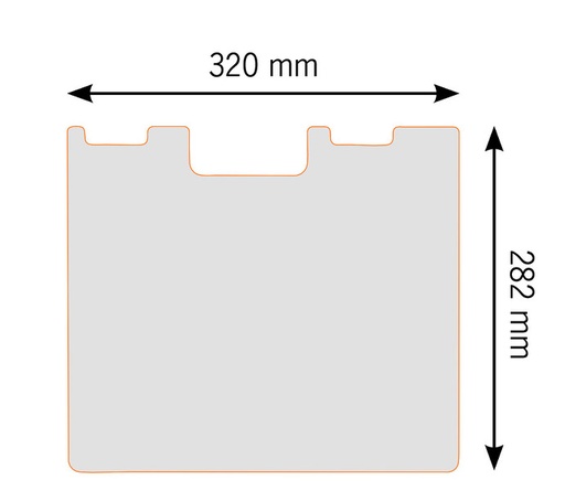 [REIMO-70118] Kesme Tahtası 320x282x10 mm