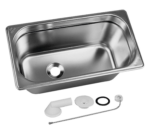 [REIMO-70122] Paslanmaz Çelik Evye 325x176 mm