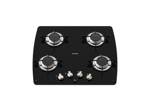 [REIMO-70314] Siyah Gazlı Ocak 4 Gözlü 6 kW 230V