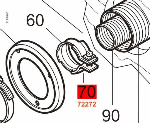 [REIMO-72272] E2400 egzoz borusu kelepçesi