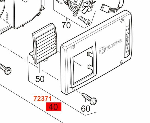 [REIMO-72371] Duvar Bacası Dış Parçası Beyaz