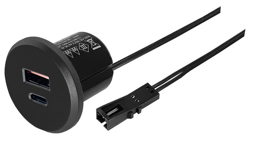 [REIMO-811771] USB/C Sıva Altı Priz Siyah