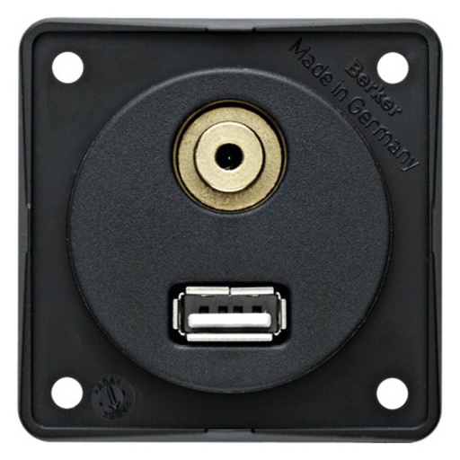 [REIMO-83164] Antrasit USB/Ses Prizi