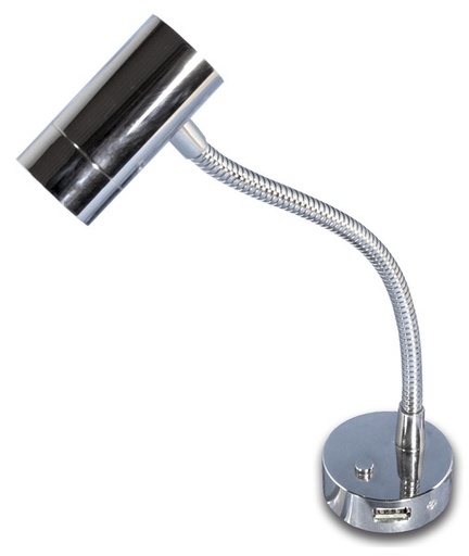 [REIMO-83624] LED Esnek Okuma Lambası Krom
