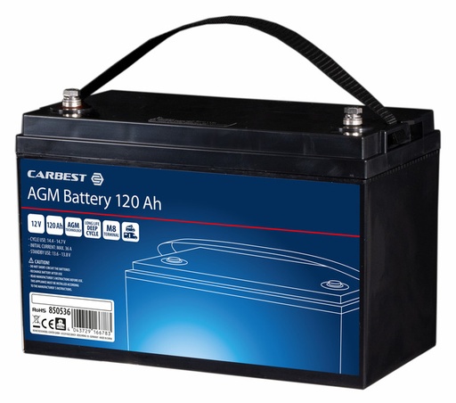 [REIMO-850536] Carbest AGM Akü 120Ah