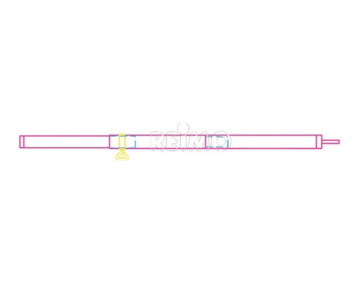[REIMO-905080] Teleskopik Destek Çubuğu 22/19mm, 80-220 Alüminyum