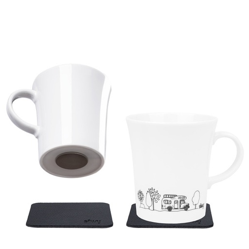 [REIMO-929508] Mıknatıslı Porselen Fincan 2'li Set