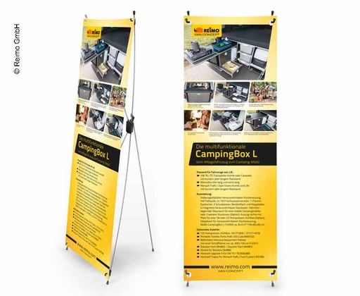 [REIMO-953501] X-Banner Kamp Kutusu L DE
