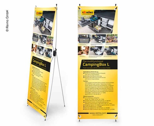 [REIMO-953504] X-Banner Kampinbox L İngilizce