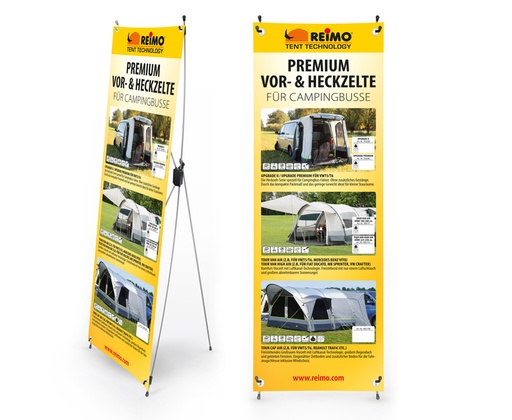 [REIMO-953518] X-Banner Havalı Çadır Vans Almanca