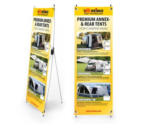 [REIMO-953520] X-Banner Havalı Çadır Vans İngilizce