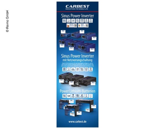 [REIMO-953522] Carbest X-Banner İnverter Almanca